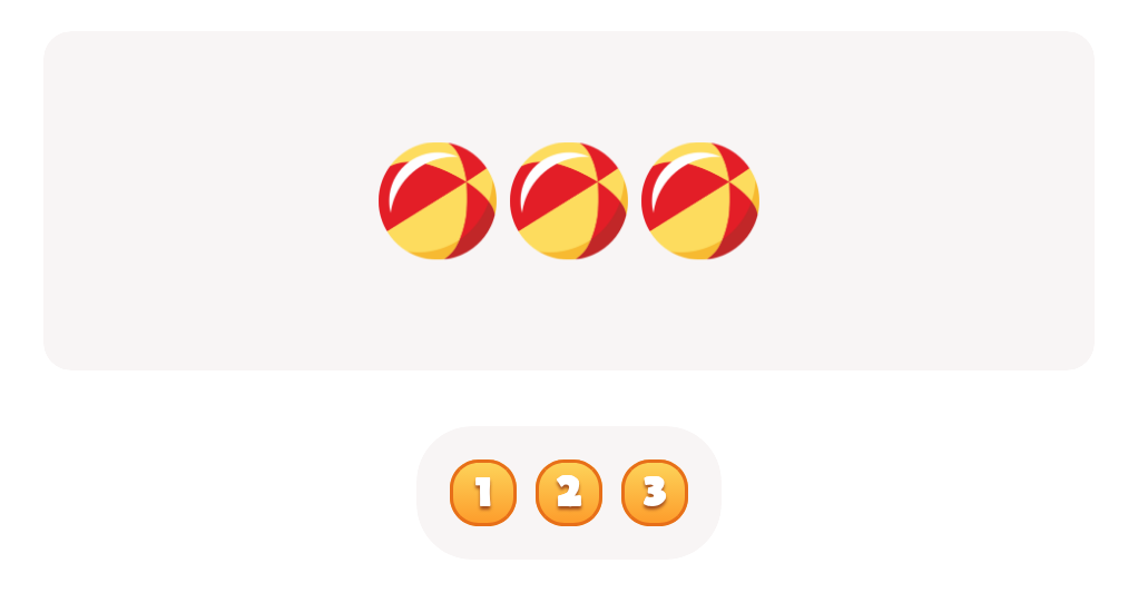 Count up to 3 - Count the  Balls Worksheet