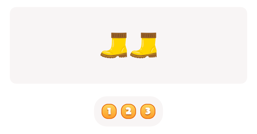 Count up to 3 - Count the  Boots Worksheet
