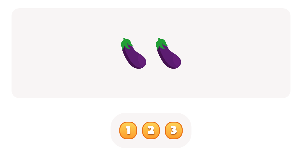 Count up to 3 - Count the  Eggplants Worksheet