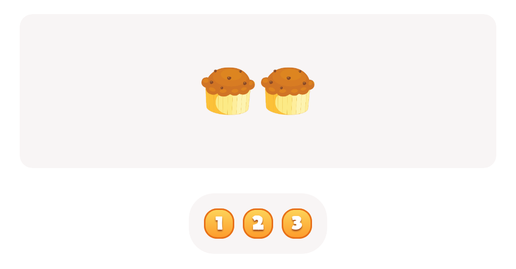 Count up to 3 - Count the  Muffins Worksheet