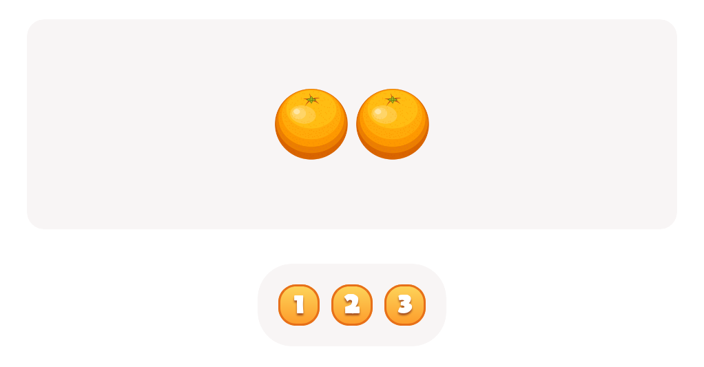 Count up to 3 - Count the  Oranges Worksheet