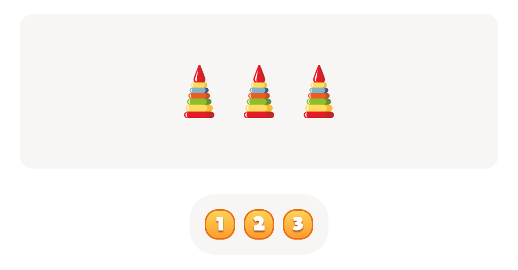 Count up to 3 - Count the  Pyramids Worksheet