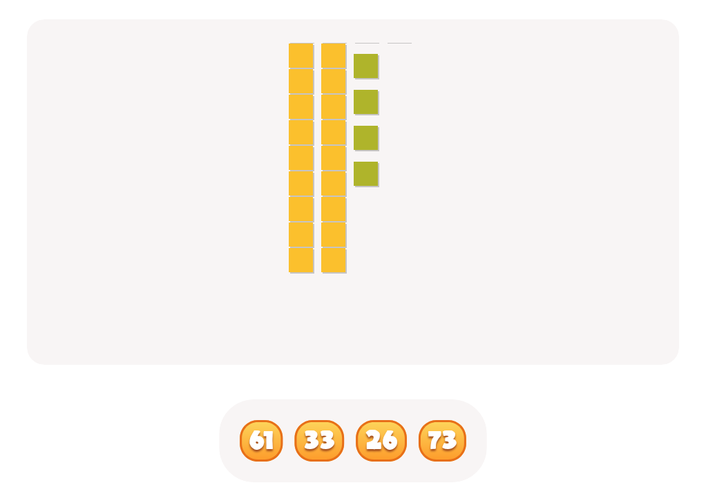 Counting with Base Ten Blocks up to 100 – Find the Correct Number