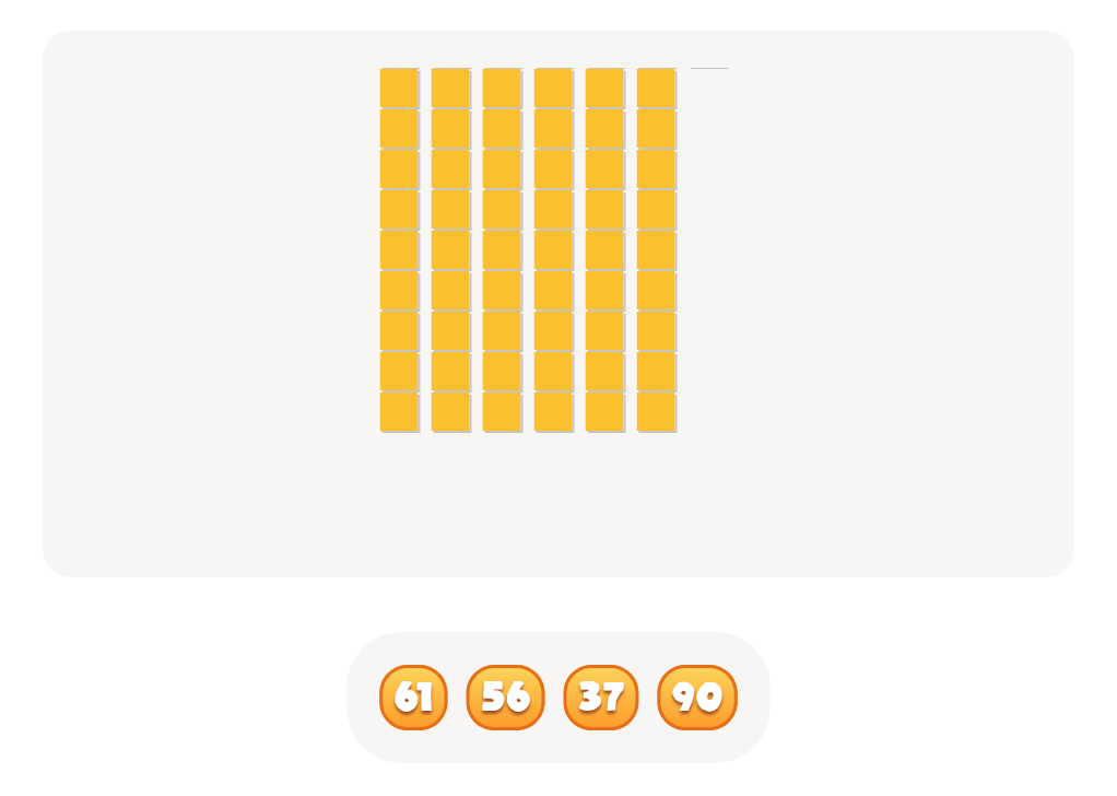 Counting with Base Ten Blocks up to 100 – Find the Correct Number