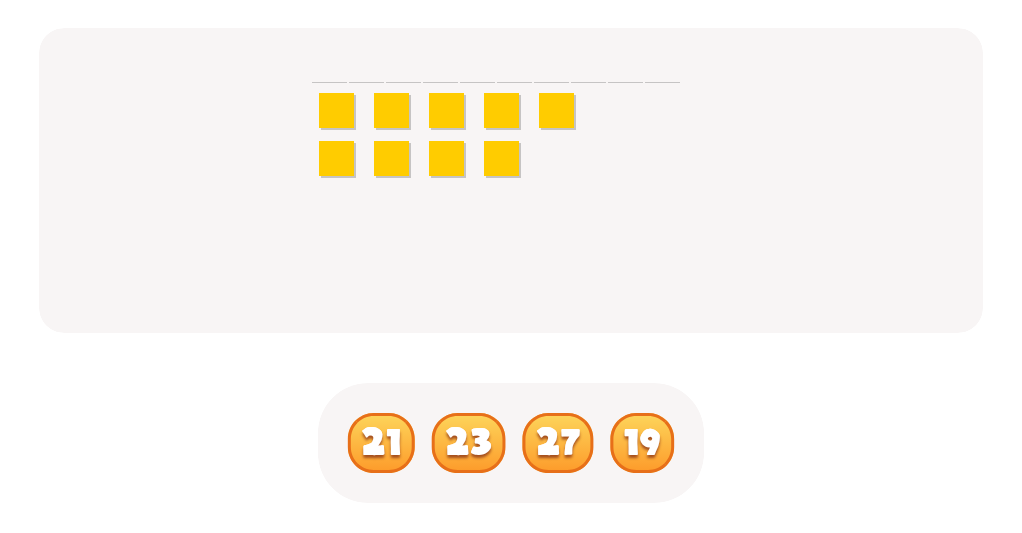 Counting with Base Ten Blocks up to 50 – Find the Correct Number
