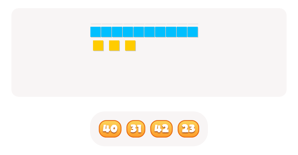 Counting with Base Ten Blocks up to 50 – Find the Correct Number