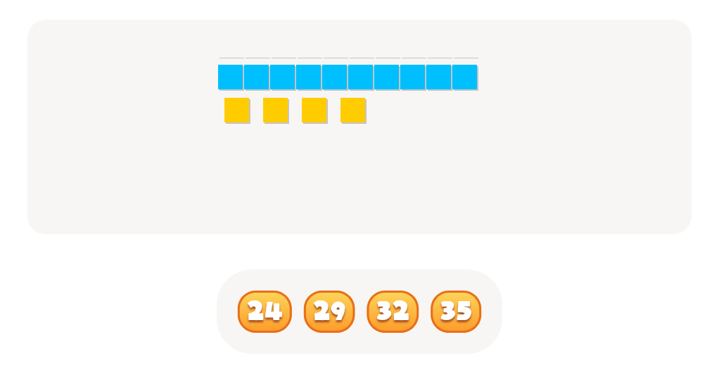 Counting with Base Ten Blocks up to 50 – Find the Correct Number