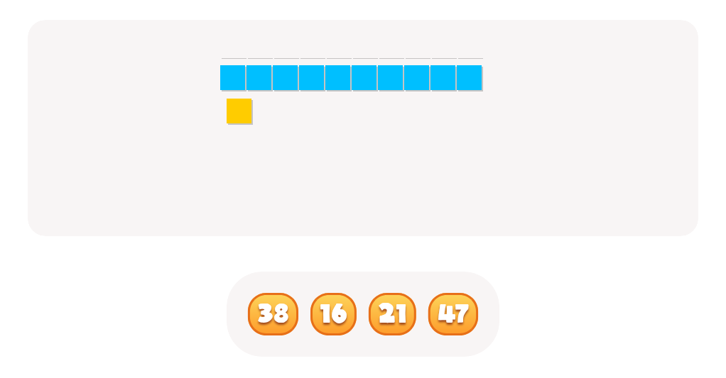 Counting with Base Ten Blocks up to 50 – Find the Correct Number