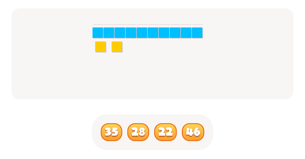Counting with Base Ten Blocks up to 50 – Find the Correct Number