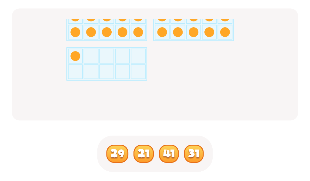 Counting with Base Ten Blocks up to 50 – Find the Correct Number