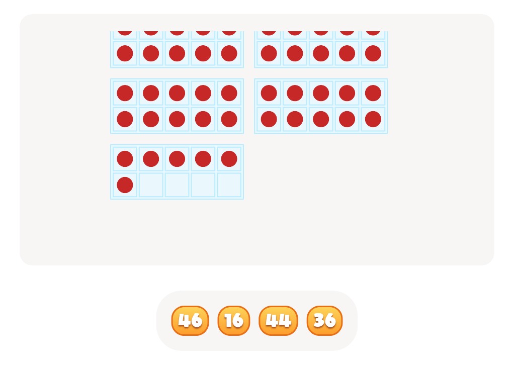 Counting with Base Ten Blocks up to 50 – Find the Correct Number