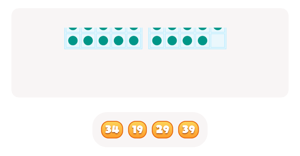 Counting with Base Ten Blocks up to 50 – Find the Correct Number