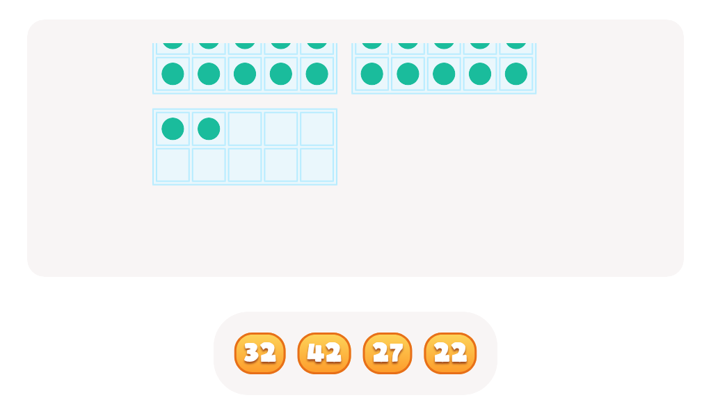 Counting with Base Ten Blocks up to 50 – Find the Correct Number