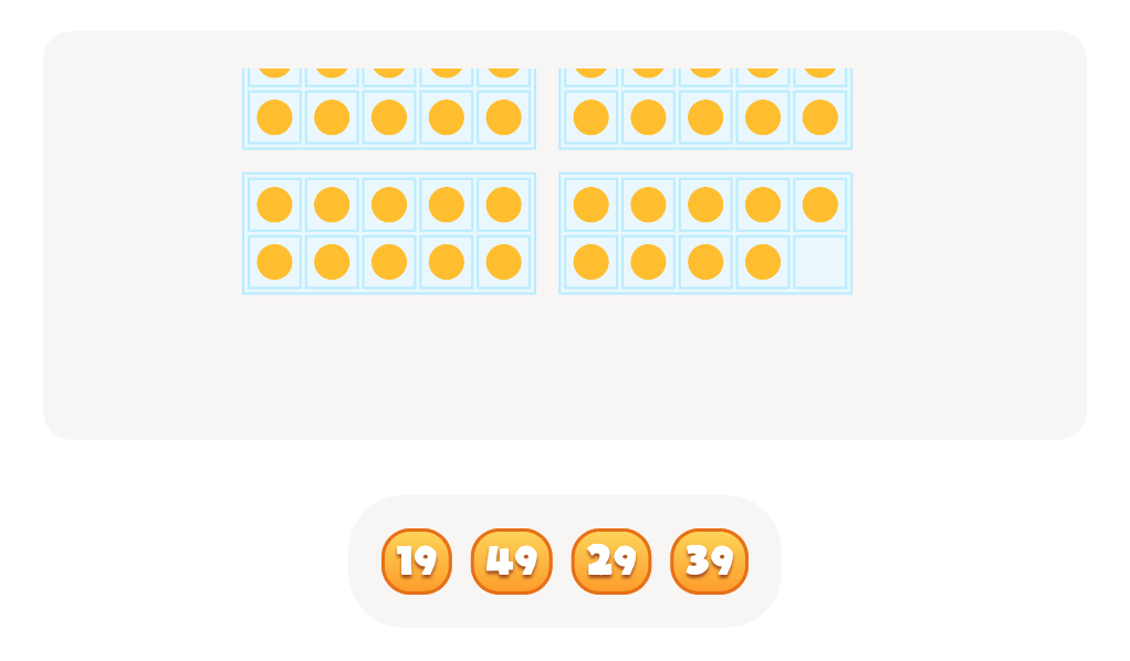 Counting with Base Ten Blocks up to 50 – Find the Correct Number