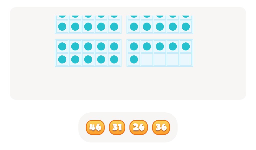Counting with Base Ten Blocks up to 50 – Find the Correct Number