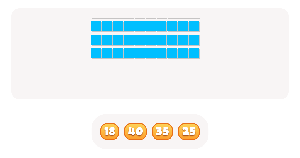 Counting with Base Ten Blocks up to 50 – Find the Correct Number
