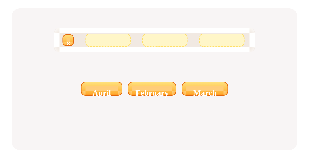 Drag and drop these names of months to put them in the correct order.
