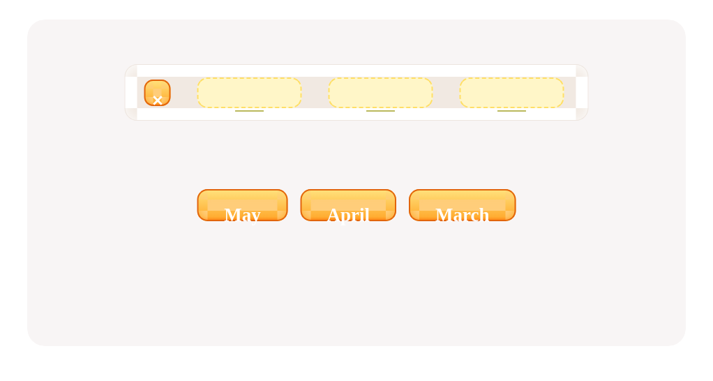 Drag and drop these names of months to put them in the correct order.