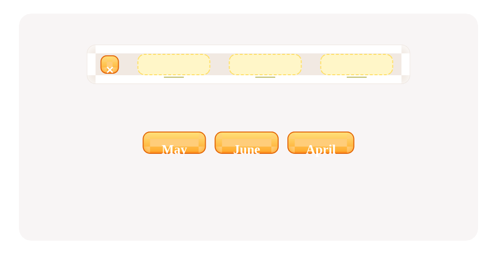 Drag and drop these names of months to put them in the correct order.