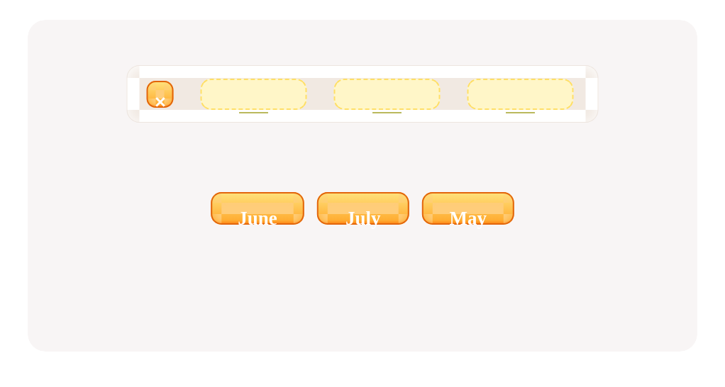 Drag and drop these names of months to put them in the correct order.