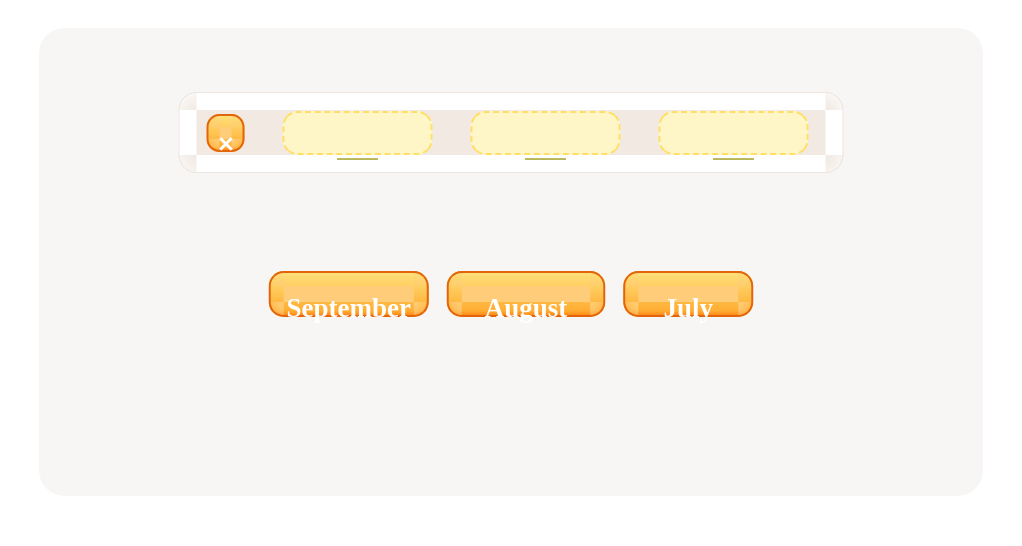 Drag and drop these names of months to put them in the correct order.
