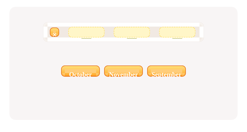 Drag and drop these names of months to put them in the correct order.