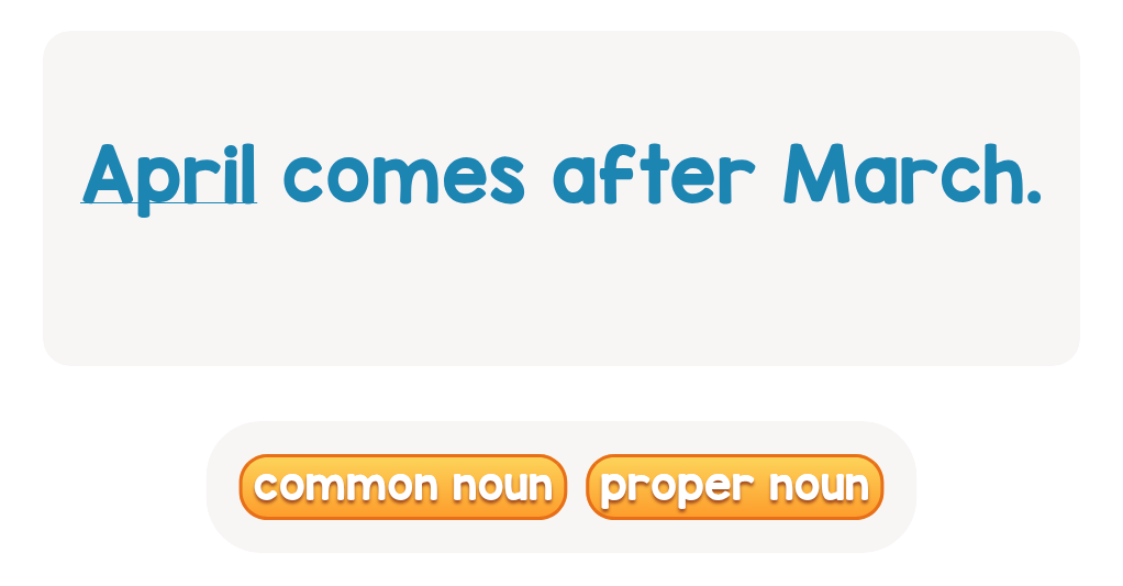Find If the Underlined Word Is Proper or Common