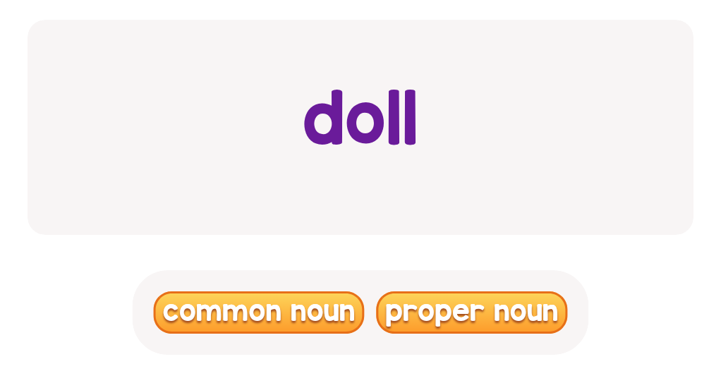Find the Common or Proper Noun – Grade 1