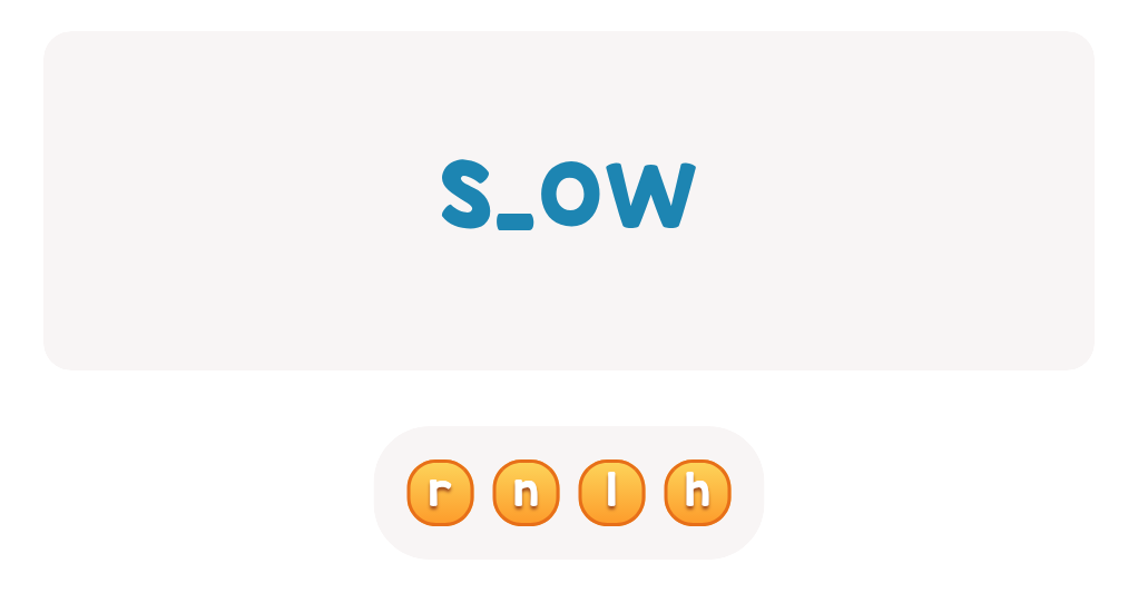 Find the Missing Letter in Sight Words
