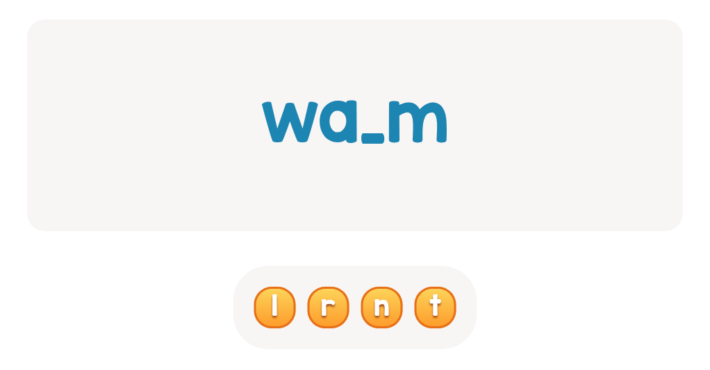 Find the Missing Letter in Sight Words