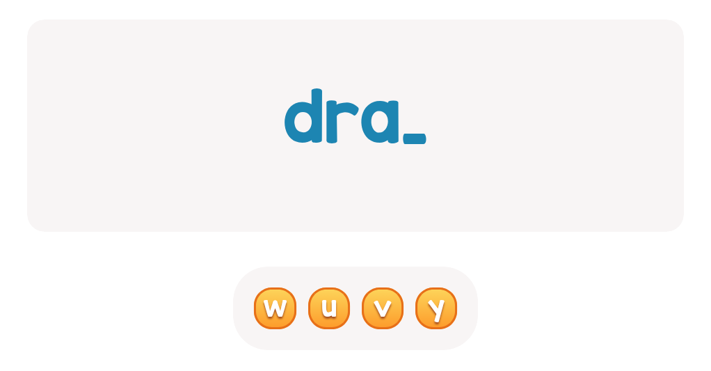 Find the Missing Letter in Sight Words