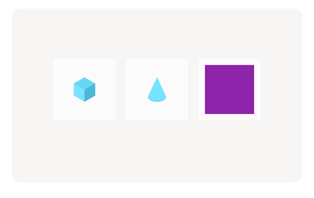 Grade K Geometry – Finding a Flat Shape Among Solid Shapes: Square