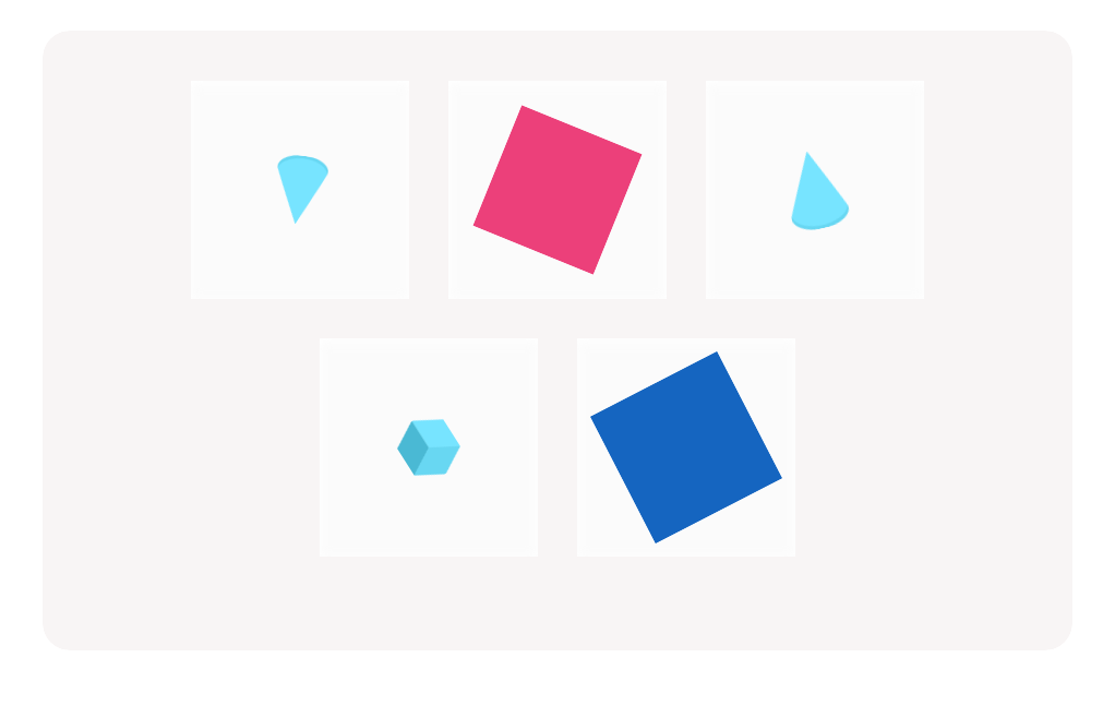 Grade K Geometry – Finding Flat Shapes Among Solid Shapes: Hexagons and Squares