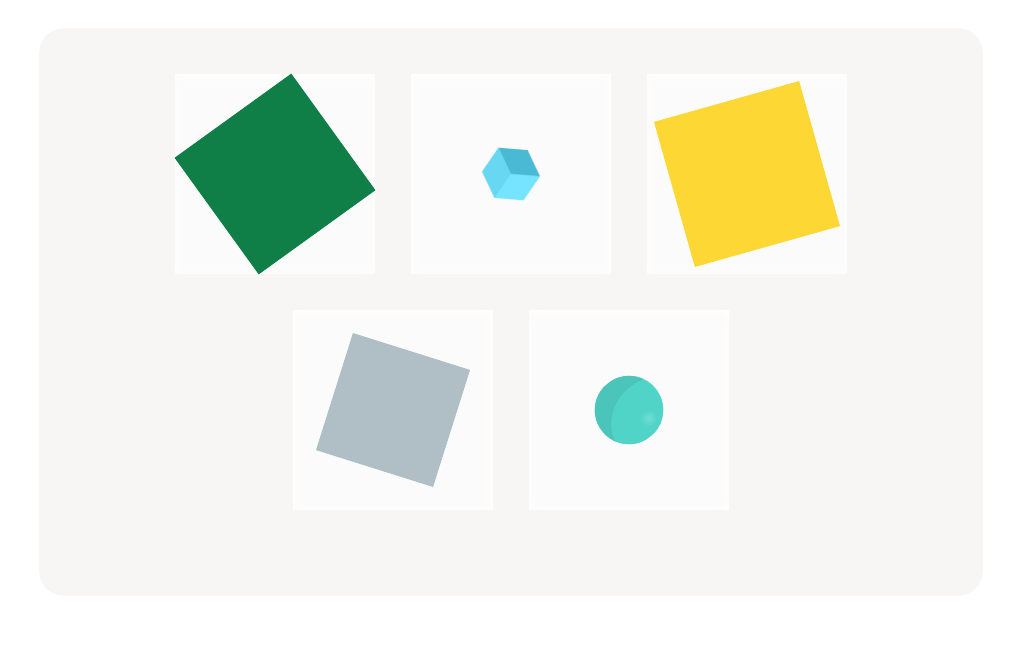 Grade K Geometry – Finding Flat Shapes Among Solid Shapes: Squares and Circles