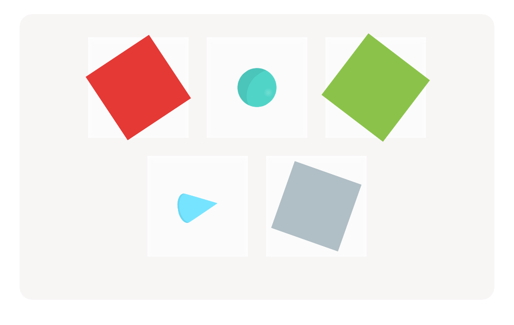 Grade K Geometry – Finding Flat Shapes Among Solid Shapes: Squares