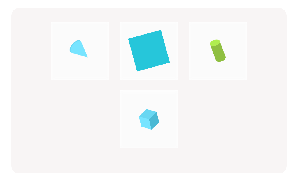 Grade K Geometry – Finding Solid Shapes Among Flat Shapes: Cones, Cylinders, and Cubes