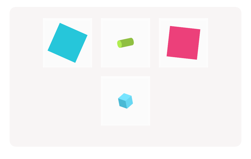 Grade K Geometry – Finding Solid Shapes Among Flat Shapes: Cylinders and Cubes