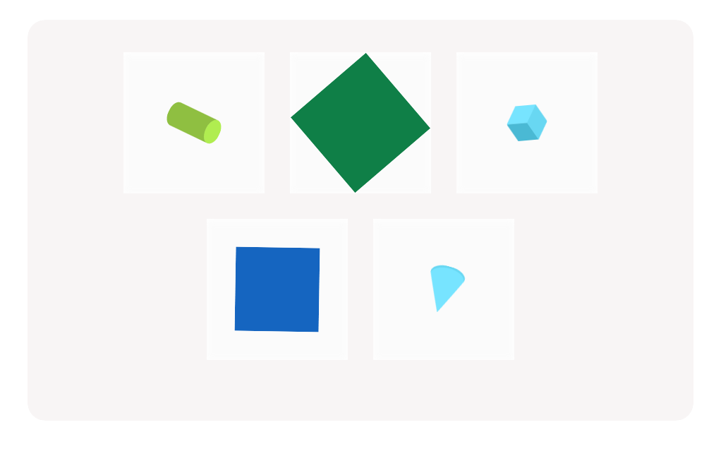 Grade K Geometry – Finding Solid Shapes Among Flat Shapes: Cylinders, Cubes, and Cones