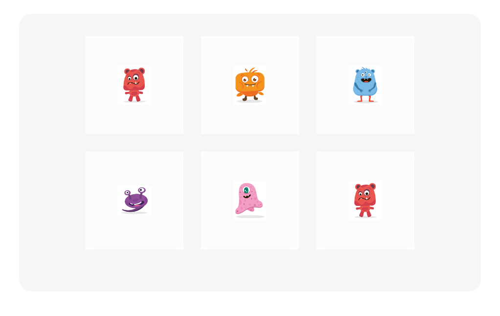 Help the Big Cute Monsters