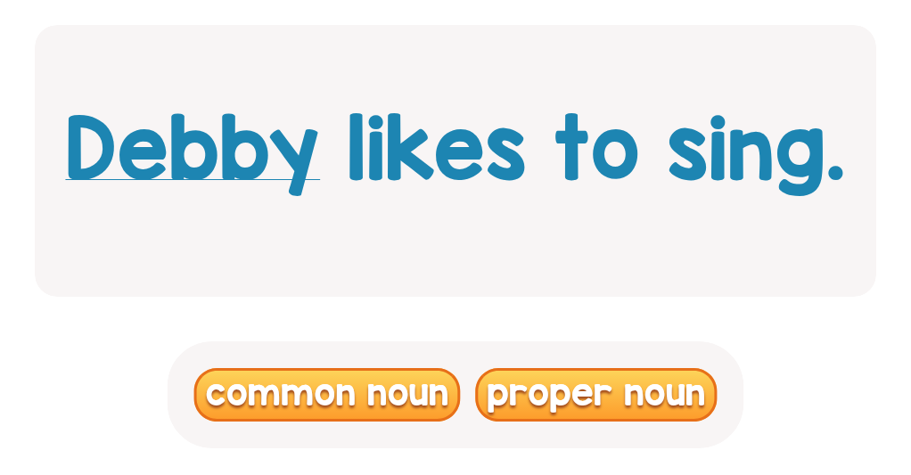 Identify If Underlined Is Proper Noun