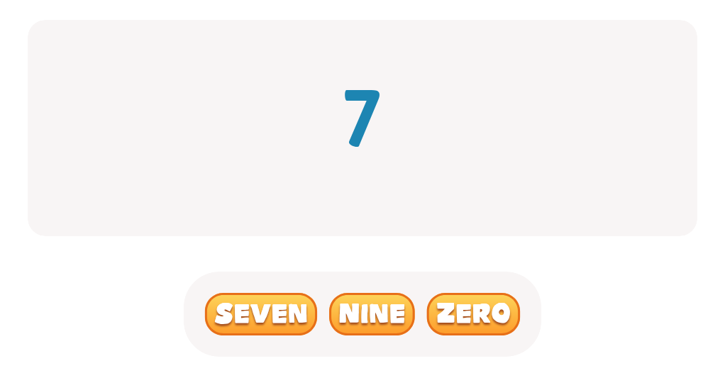 Interactive Number Matching Game 0-10 - ESL Kids Fun