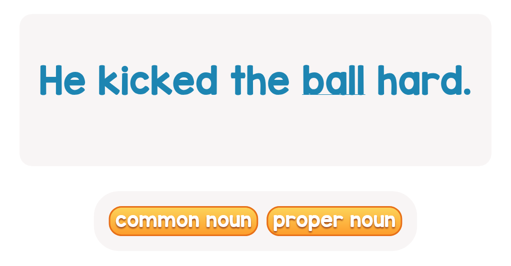 Is It Underlined Common or Proper Noun?