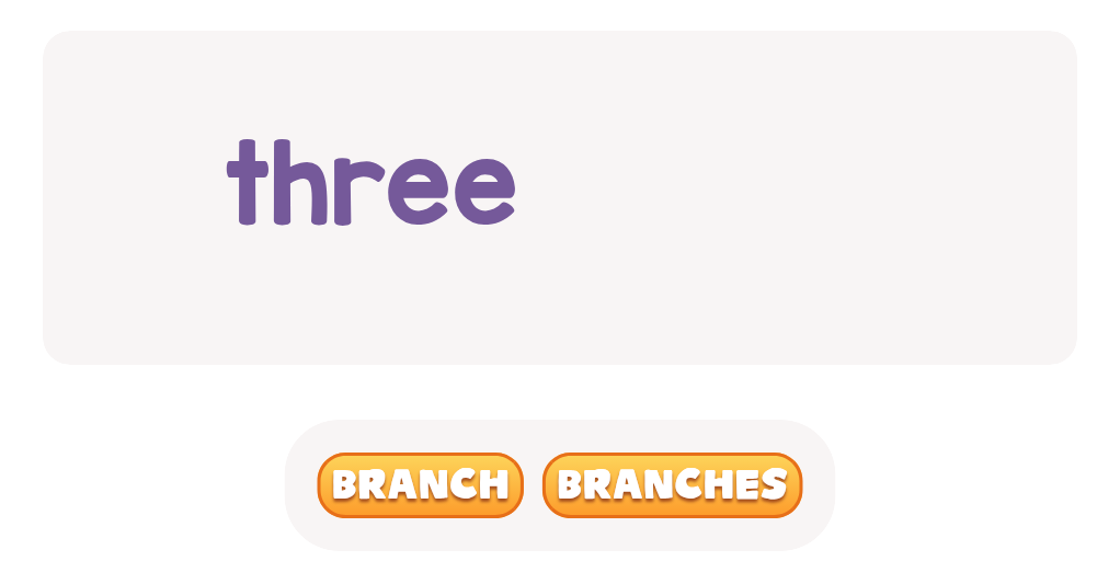 Look at the number and pick the right form of the word.