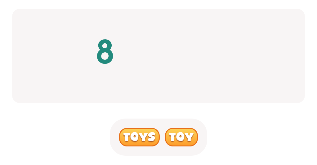Look at the number and pick the right form of the word.