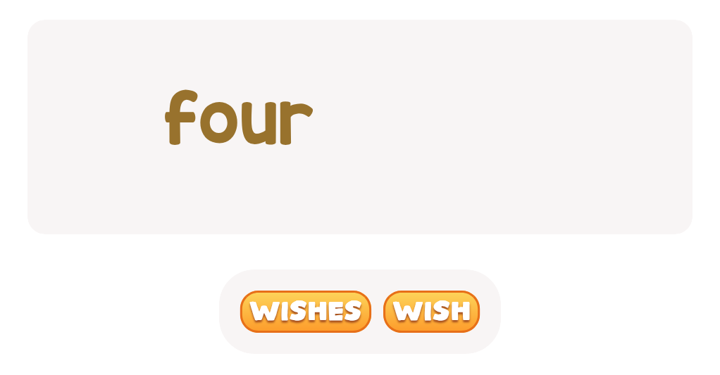 Look at the number and pick the right form of the word.