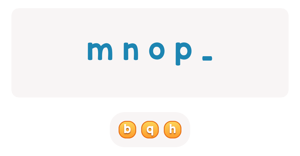 Lowercase ABC: Find the Missing Letter Worksheet