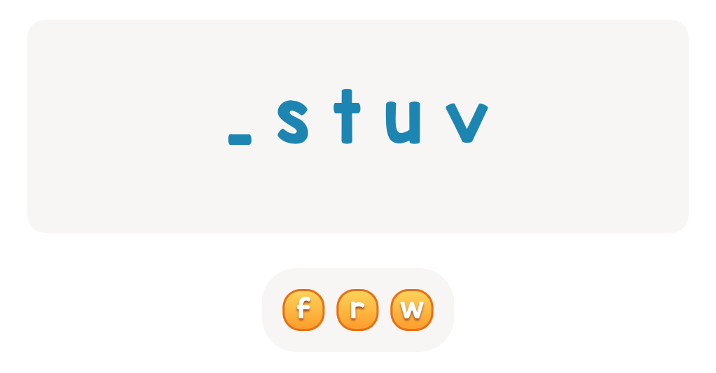 Lowercase ABC: Find the Missing Letter Worksheet
