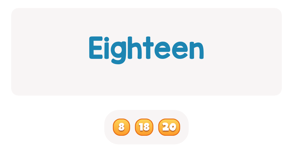Match Number Word to Digit (0-20) - ESL Worksheet