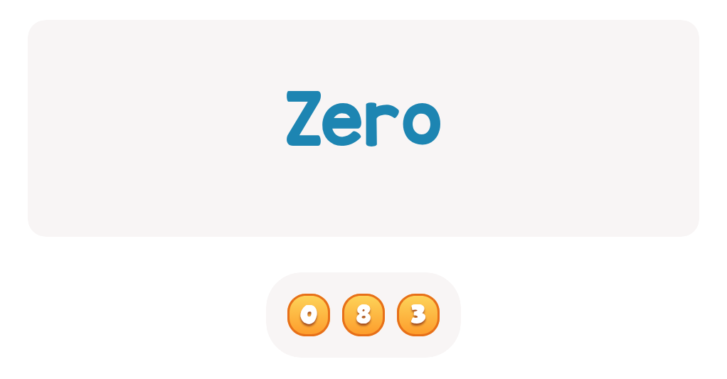 Match Number Word to Digit (0-20) - ESL Worksheet