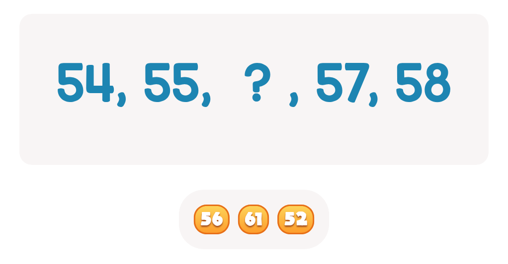 Number Sequencing Fill-in-the-Blank Practice